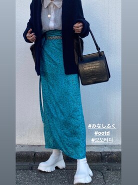 「みなしふく」｜みなさん（レディース・154cm）の冬コーディネート