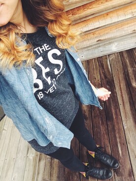 「Mossimo（モッシモ）のアイテム（シューズ）」を使った、Kenideckさん（レディース・163cm）の春コーディネート