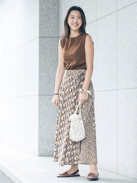 Miki Katsutaさん（レディース・160cm）の春コーディネート