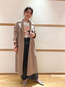 Miki Katsutaさん（レディース・160cm）の冬コーディネート