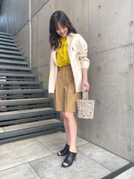 Miki Katsutaさん（レディース・160cm）の春コーディネート