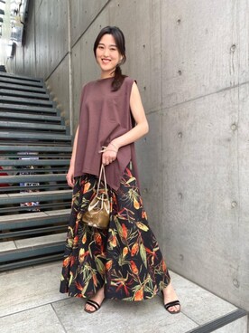 Miki Katsutaさん（レディース・160cm）の夏コーディネート