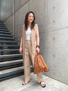 Miki Katsutaさん(レディース・160cm)の夏コーディネート