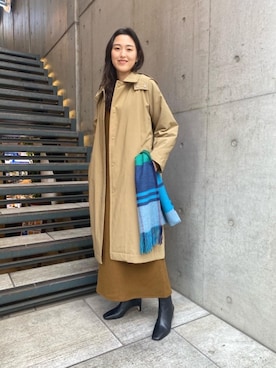 「YETI（イエティ）のアイテム」を使った、Miki Katsutaさん（レディース・160cm）の秋コーディネート