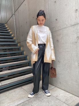 Miki Katsutaさん（レディース・160cm）の冬コーディネート