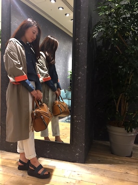 「DIESEL（ディーゼル）の　00SWV10NAOQ（ワンピース、ベージュ系）」を使った、ももかさん（レディース・161cm）の春コーディネート