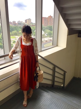 「red」｜「アイテム（その他）」を使った、fjy.lover❁さん（レディース・159cm）の夏コーディネート