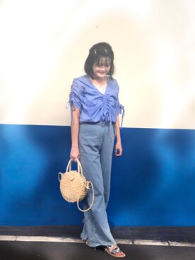 「blue」｜「アイテム（その他）」を使った、fjy.lover❁さん（レディース・159cm）の夏コーディネート