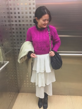 「red」｜「アイテム（その他）」を使った、fjy.lover❁さん（レディース・159cm）の冬コーディネート
