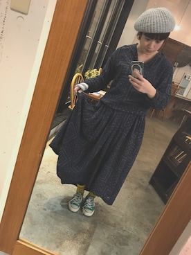 tricot COMME des GARCONSのワンピースを使った人気ファッション