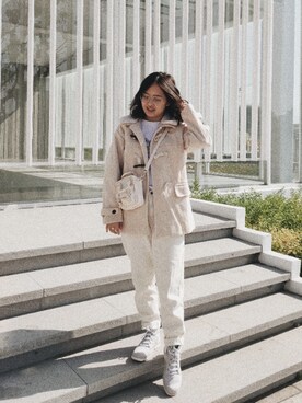 「DOUGHNUT（ドーナッツ）のアイテム」を使った、Anitaさん（レディース・155cm）の秋コーディネート