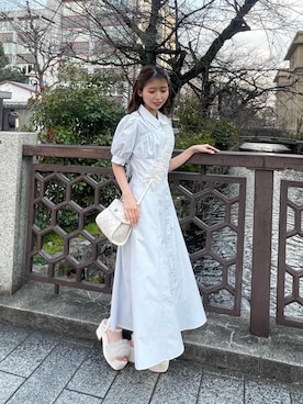 「ブルべ夏」｜𝑬𝒓𝒊𝒓𝒊𝒏さん（レディース・153cm）の春コーディネート