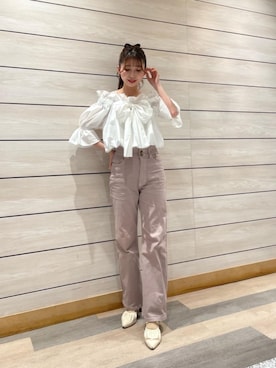 「アイテム（その他シューズ）」を使った、𝑬𝒓𝒊𝒓𝒊𝒏さん（レディース・153cm）の春コーディネート