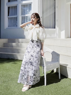 「ブルべ夏」｜𝑬𝒓𝒊𝒓𝒊𝒏さん（レディース・153cm）の春コーディネート