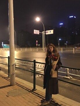 「SKY（スカイ）のアイテム」を使った、hyehyeya さん（レディース・161cm）の冬コーディネート