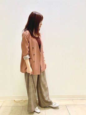 「HIMIKO On Rouge（ヒミコオンルージュ）のアイテム」を使った、HIMIKO  大阪高島屋店さん（レディース・150cm）の秋コーディネート