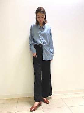 「HIMIKO On Rouge（ヒミコオンルージュ）のアイテム」を使った、HIMIKO  大阪高島屋店さん（レディース・160cm）の秋コーディネート