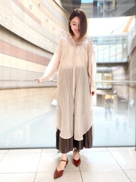 「HIMIKO On Rouge（ヒミコオンルージュ）のアイテム」を使った、HIMIKO  大阪高島屋店さん（レディース・160cm）の秋コーディネート