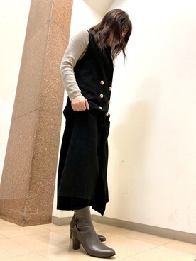 「water massage（ウォーターマッサージ）のアイテム」を使った、HIMIKO  大阪高島屋店さん（レディース・150cm）の冬コーディネート