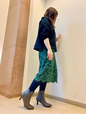 「water massage（ウォーターマッサージ）のアイテム」を使った、HIMIKO  大阪高島屋店さん（レディース・152cm）の冬コーディネート