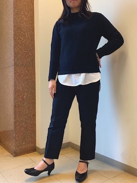 「water massage（ウォーターマッサージ）のアイテム」を使った、HIMIKO  大阪高島屋店さん（レディース・150cm）の冬コーディネート