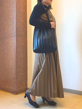 「water massage（ウォーターマッサージ）のアイテム」を使った、HIMIKO  大阪高島屋店さん（レディース・150cm）の冬コーディネート