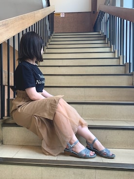 「water massage（ウォーターマッサージ）のアイテム」を使った、HIMIKO  大阪高島屋店さん（レディース・150cm）の夏コーディネート