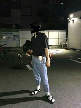 「Y-3（ワイスリー）のアイテム（財布/小物）」を使った、ロッキー  相互フォロー   さん（メンズ・177cm）の夏コーディネート