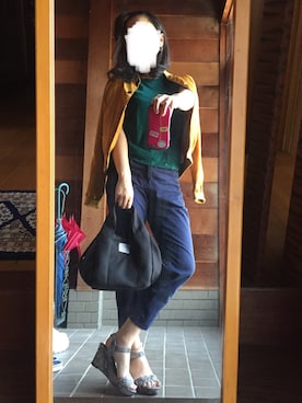「COQULE（コクレ）のアイテム（ブルゾン）」を使った、おちさん（レディース・155cm）の秋コーディネート
