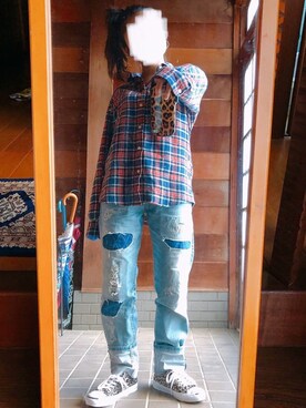 「BG（ビージー）のアイテム」を使った、おちさん（レディース・155cm）の秋コーディネート