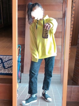 「PPFM（ピーピーエフエム）のアイテム（パンツ）」を使った、おちさん（レディース・155cm）の冬コーディネート