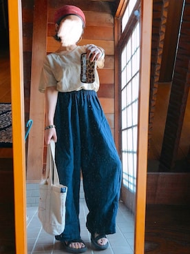 「in the groove（インザグルーヴ）のアイテム」を使った、おちさん（レディース・155cm）の秋コーディネート