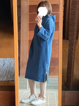 「Simplicite（サンプリシテ）のアイテム（ワンピース/ドレス）」を使った、おちさん（レディース・155cm）の秋コーディネート