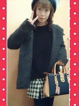 「ketty（ケティ）のアイテム（その他アウター）」を使った、Naoko さん（レディース・148cm）の冬コーディネート