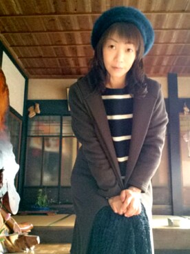 「Lui Chantant（ルイシャンタン）のアイテム」を使った、Naoko さん（レディース・148cm）の冬コーディネート