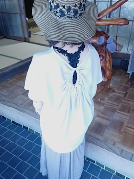 「Lui Chantant（ルイシャンタン）のアイテム」を使った、Naoko さん（レディース・148cm）の夏コーディネート