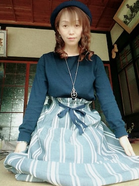 「Lui Chantant（ルイシャンタン）のアイテム」を使った、Naoko さん（レディース・148cm）の春コーディネート