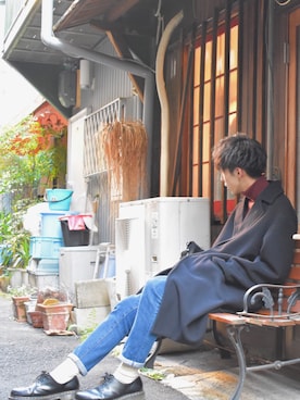 「GLOBAL WORK（グローバルワーク）のアイテム（その他アウター）」を使った、kazukiさん（メンズ・173cm）の秋コーディネート