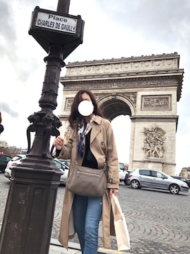 「note et silence （ノートエシロンス）のアイテム（トレンチコート）」を使った、aymさん（レディース・169cm）の春コーディネート