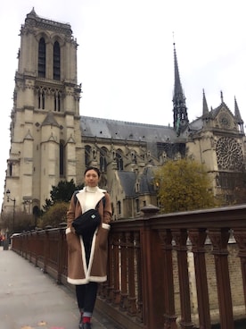 えつこさん（レディース・162cm）の冬コーディネート