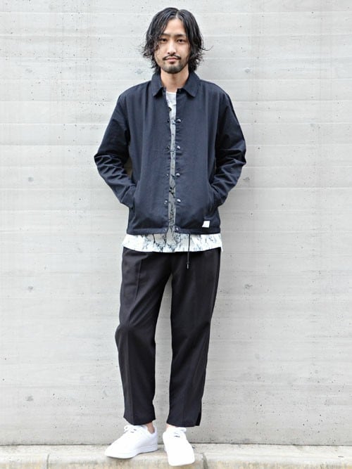 MORGAN HOMME（モルガンオム）の「マーブルオープンカラーシャツ