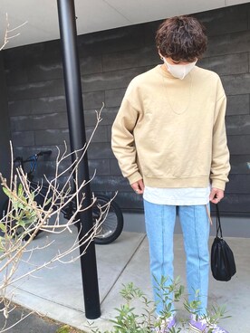 「アイテム（ピアス（片耳用）、グレー系）」を使った、KEIさん（メンズ・176cm）の冬コーディネート