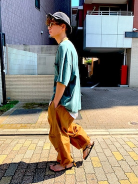 「おさんぽ」｜sssshunnnnさん（メンズ・177cm・20代）の夏コーディネート