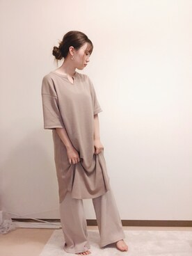 「Ungrid（アングリッド）のアイテム（ピアス（両耳用））」を使った、anna ♛さん（レディース・157cm）の春コーディネート