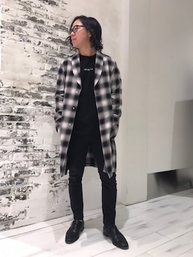 「LOVELESS（ラブレス）のアイテム（トレンチコート）」を使った、しゅんさん（メンズ・165cm）の春コーディネート