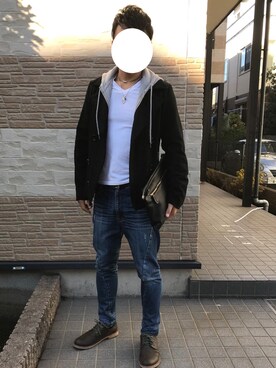 「WEGO（ウィゴー）のアイテム（その他シューズ）」を使った、TA2YA29さん（メンズ・169cm）の冬コーディネート