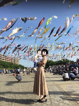 「こどもの日」｜「アイテム（ワンピース/ドレス）」を使った、Mi-chaan○さん（レディース・159cm）の春コーディネート