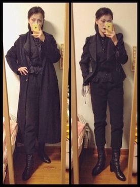 「アイテム（フォーマルスーツ/小物）」を使った、zodiac666さん（レディース・170cm）の冬コーディネート