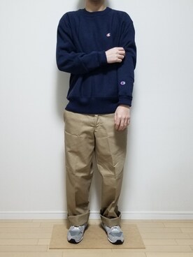 「NEW BALANCE（ニューバランス）のNEW BALANCE　CM996（スニーカー）」を使った、だいさん（メンズ・170cm）の秋コーディネート
