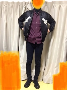 「リドム」｜「アイテム（その他トップス）」を使った、たけるさん（メンズ・173cm）の冬コーディネート